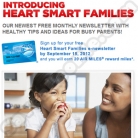 Sign Up For Heart Smart Families Newsletter for 20 FREE Air Miles