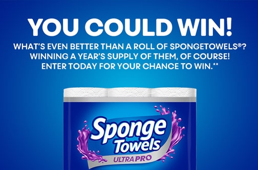 Kruger Contest Canada | SpongeTowels Contest + Win A Year’s Supply of Free Products