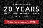 Kicking Horse Coffee 20 Years Sweepstakes