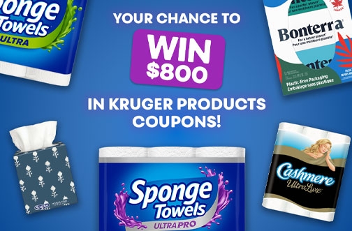 Kruger Contest Canada | Clean Up With a Win Contest + Win A Year’s Supply of Free Products