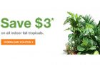 Home Depot – Indoor Fall Tropicals Coupons