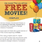 Cineplex Community Day *Oct 20th*