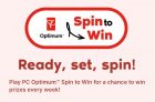 PC Optimum Contest | Spin to Win Contest