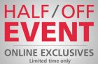 Mark’s Half Off Event + Free Shipping