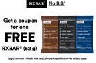 Free RXBAR Protein Bar Coupon