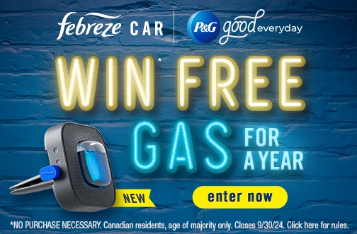 P&G Good Everyday Contest | Febreze Win Gas for a Year Sweepstakes