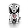 Puppy Dog Animal Charms Crystal Jewelry 925 Sterling Silver Bead Fit Pandora Bracelets for Women