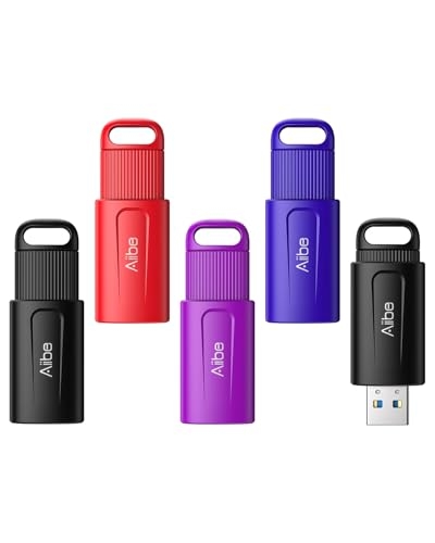 Aiibe 5Pack 64GB USB Flash Drive 3.0 USB Stick