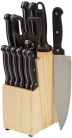 AmazonBasics 14-Piece Knife Set with High-carbon Stainless-steel Blades