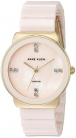 Anne Klein Women’s Diamond-Accented and Ceramic Bracelet Watch