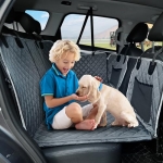 ANOSOSPECIAL Waterproof Hard Bottom Dog Car Seat Cover