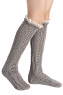 80% off Lace Trim Wool Knitted Crochet Long Socks!