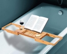 HOMCOM Bamboo Bathtub Caddy