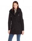 Calvin Klein Women’s Quilt Jacket with Faux Fur