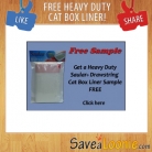 Saular Heavy Duty Drawstring Cat Box Liner Sample!