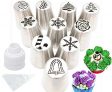 Cofe-BY Icing Piping Tips set Christmas Design for Cakes Cupcakes Cookies – 21pcs set