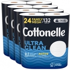 Cottonelle Ultra Clean Toilet Paper (24 Mega Rolls = 132 Regular Rolls)