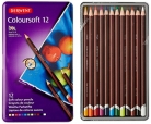 Derwent Colorsoft Pencils, 4mm Core, Metal Tin, 12 Count