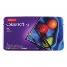 Derwent Colorsoft Pencils, 4mm Core, Metal Tin, 72 Count