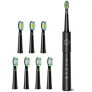 Rechargeable Battery Sonic Toothbrushes with 8 Dupont Brush Heads