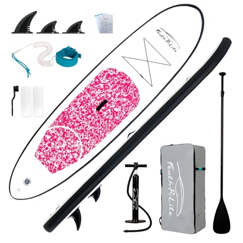 FEATH-R-LITE Inflatable Stand Up Paddle Board with Accessories