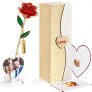 Gold Plated Rose with Love Picture Frame & Greeting Card