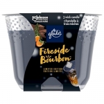 Glade Scented Candle, Fireside Bourbon, Limited Edition, 3-Wick Candle