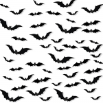 Halloween 3D Bats Decoration, 84 PCS