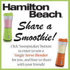 Hamilton Beach: Share a Smoothie Giveaway