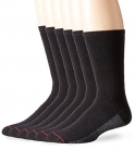 Hanes Men’s 6-Pack FreshIQ Sport Cuts Crew Socks Black