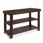 HOMFA Bamboo Shoe Rack Bench 2-Tier Storage Shelf Shoe Organizer