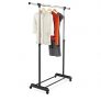 Honey-Can-Do Expandable Bar Garment Rack, Chrome/Black