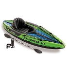 Intex Challenger K1 Kayak, 1-Person Inflatable Kayak Set with Aluminum Oars and High Output Air Pump