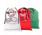 KEFAN 3 Pack Christmas Bag Santa Sack Canvas Bags