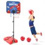 Kids Basketball Hoop with Electronic Scoreboard, Height-Adjustable 3.5-5.8 FT