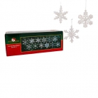 Kurt Adler 2″ Glass Iridescent Snowflake Ornaments, 12-Piece Set