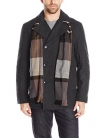 London Fog Wool Blend Double Breasted Pea Coat