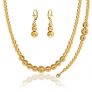 Lovely Ball Set Stamp 18K Gold Plated Party Necklace