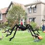 MAIAGO Halloween Decorations, 200″ Halloween Spider Web + 78.7″ Giant Scary Fake Spider