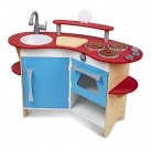 Melissa & Doug Cook’s Corner Wooden Kitchen Pretend Play Set