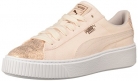 PUMA Women’s Basket Platform Canvas Wn Sneaker