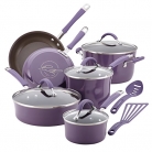 Rachael Ray 12-Piece Cucina Hard Enamel Nonstick Cookware Set