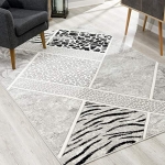 Rug Branch Montage Modern Area Rug (4×6 Feet) Abstract