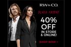 RW & CO Black Friday Sale