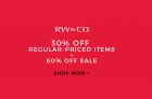 RW & CO Boxing Day Sale