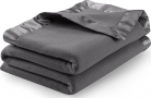 Sateen Polar Fleece Blanket (Queen, Grey)