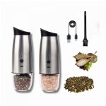 Electric Grinder USB Rechargeable Induction Pepper sea Salt Grinder