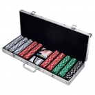 Trademark Poker 500 Dice Style 11.5-Gram Poker Chip Set