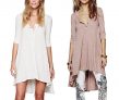 Urban CoCo Women’s Half Sleeve High Low Loose T-shirt Tunic Top Dress