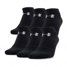 Under Armour Men’s Charged Cotton No Show Socks (Pack of 6)